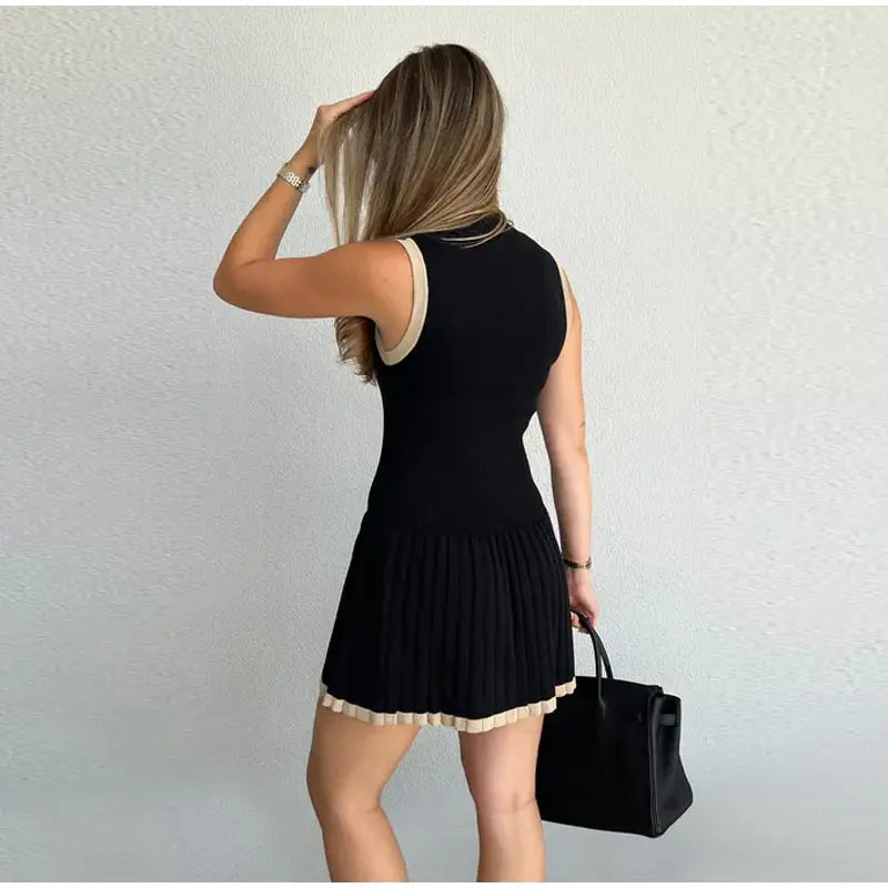 Vestido Curto Plissado | Antônia